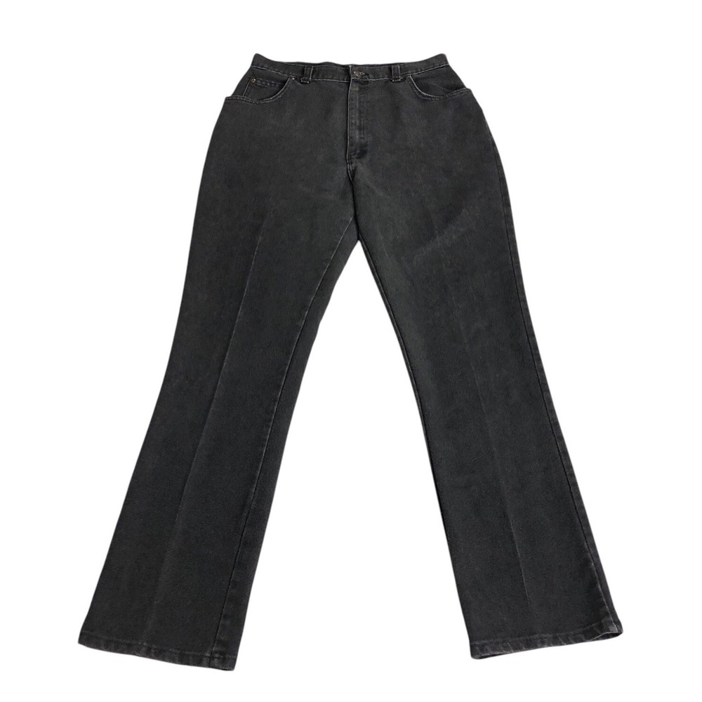 Vintage Sheplers Jeans Womens‎ 16 Tall Black High Rise Tapered 90s USA Western